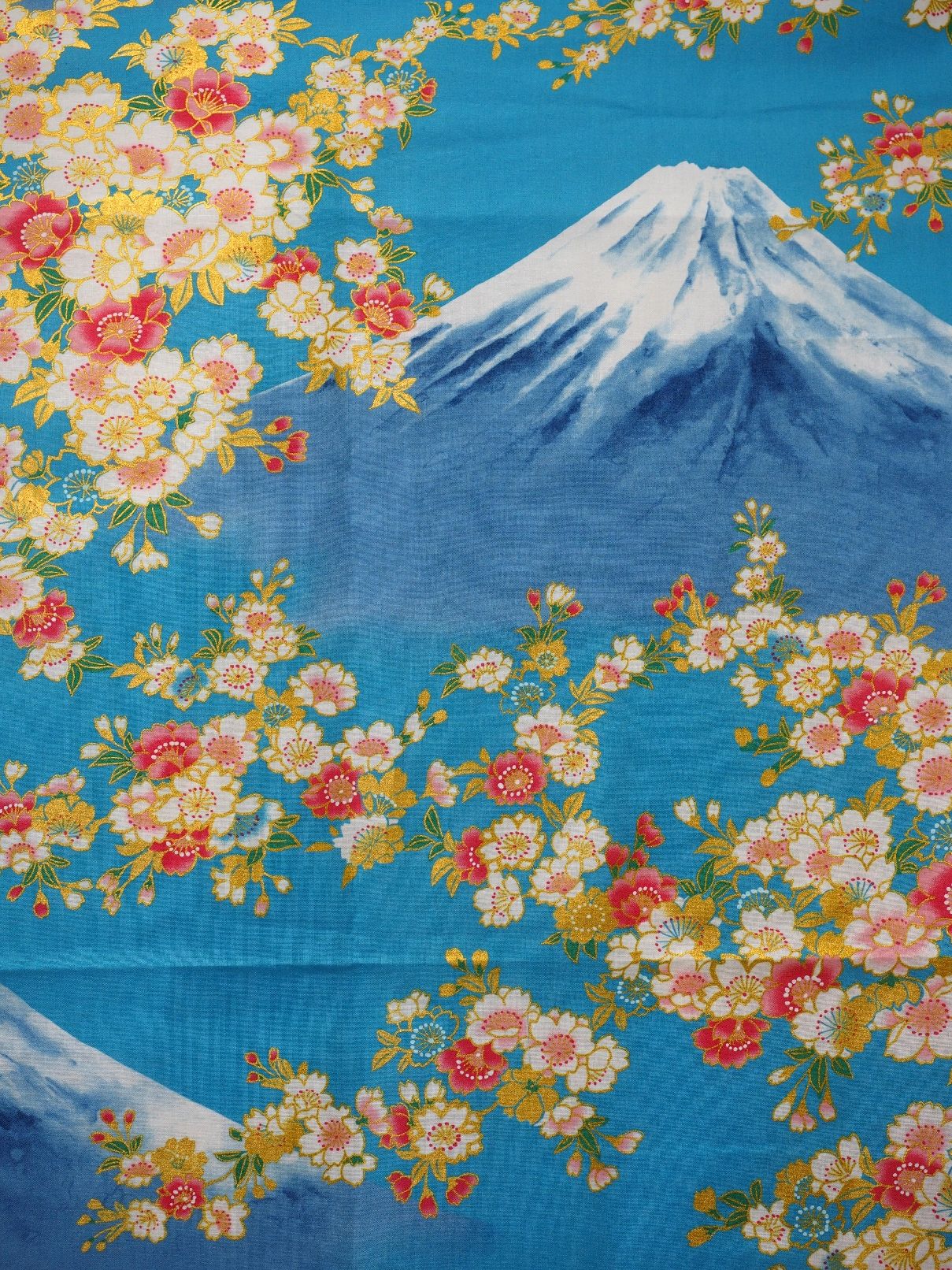 Dame Yukata - Sakura on Mt. Fuji