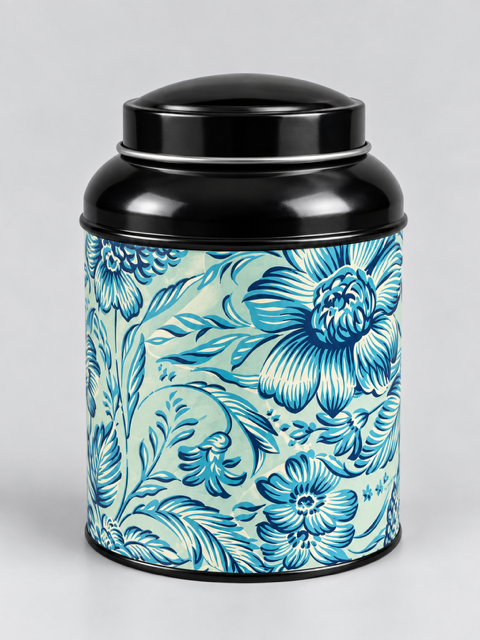 Japansk dåse med blomster