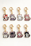 Japanske Katte Nøgleringe - 8 Forskellige Designs