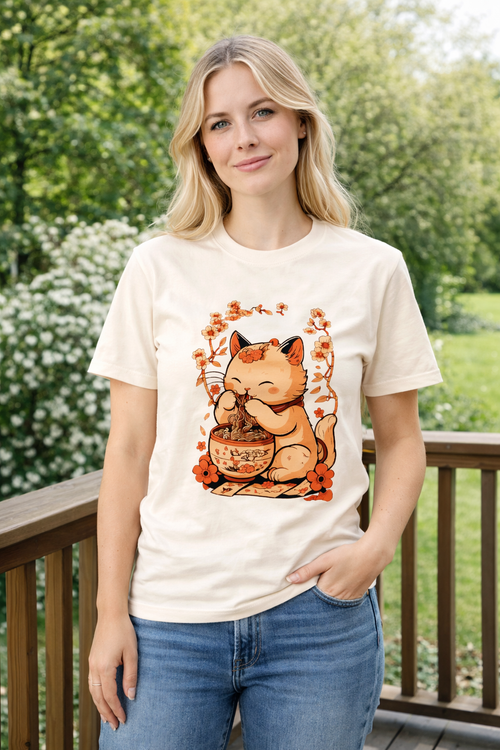 Dame T-shirt - Ramen Kat