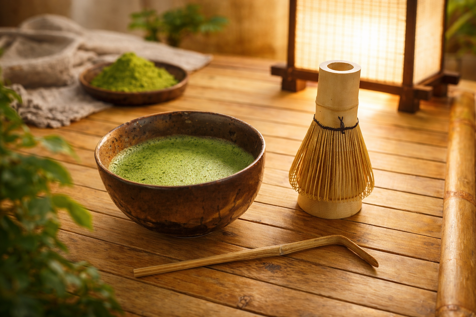 Matcha skål med tilbehør