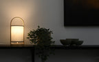 Tsuki Rund Bordlampe - Japandi Design i Bambus