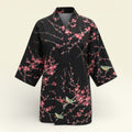 Dame Yukata Haori - Plum & Bush Warbler - jakke