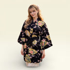 Dame Yukata Haori - Beautiful Crane - Kort Jakke