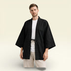 Unisex - Haori Jakke Sort - One Size