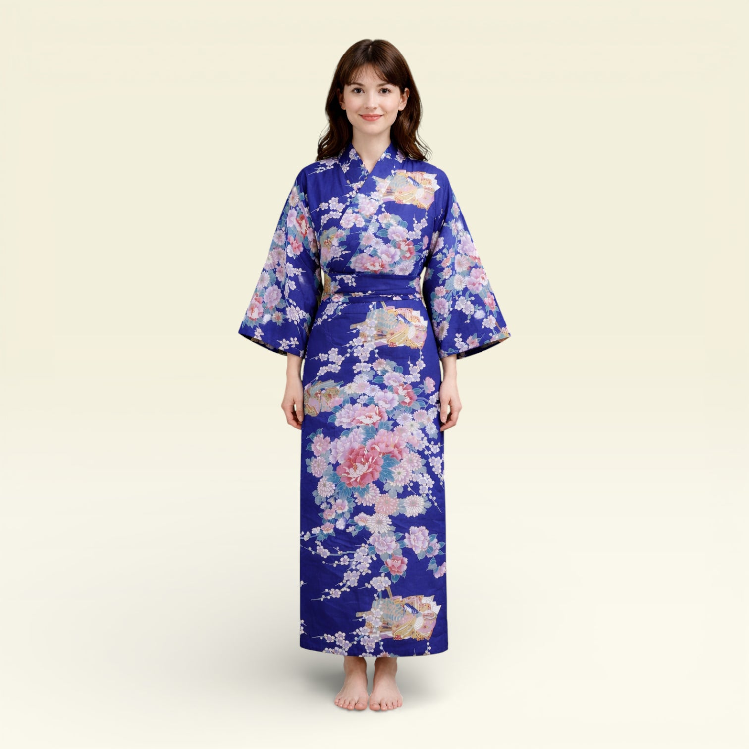 Pige Yukata - Princess & Peony - 7-10 år