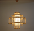 Mitsu Triple Hængelampe i Bambus - Japandi Design